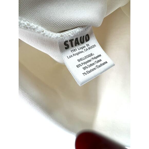 STAUD M Volley Polo Golf Tennis Core V-neck  short sleeves Top Preppy Luxury Tee - Picture 5 of 7